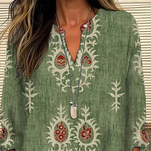 Pattern Green Shirt