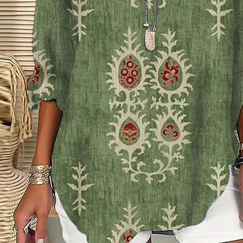 Pattern Green Shirt