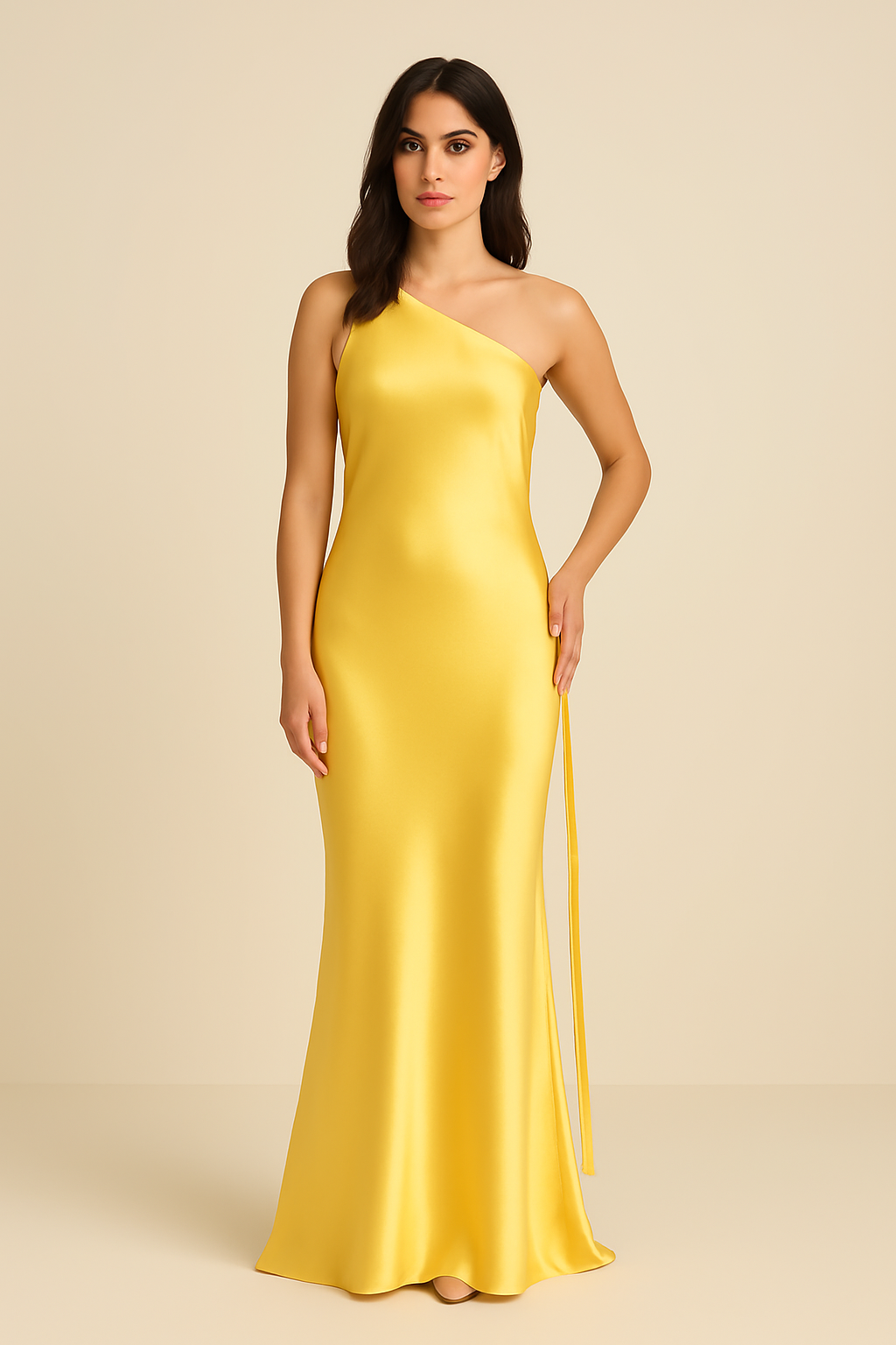SOHO | Festive Backless Women's Satin Dress Airy & Light