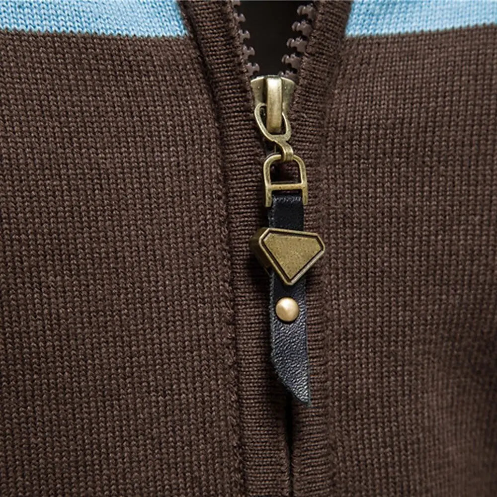Cardigan Sweater with Zipper