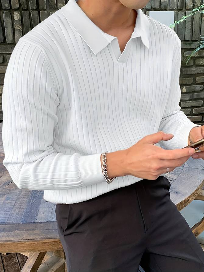 Feinblick Men's Long Sleeve Polo Shirt