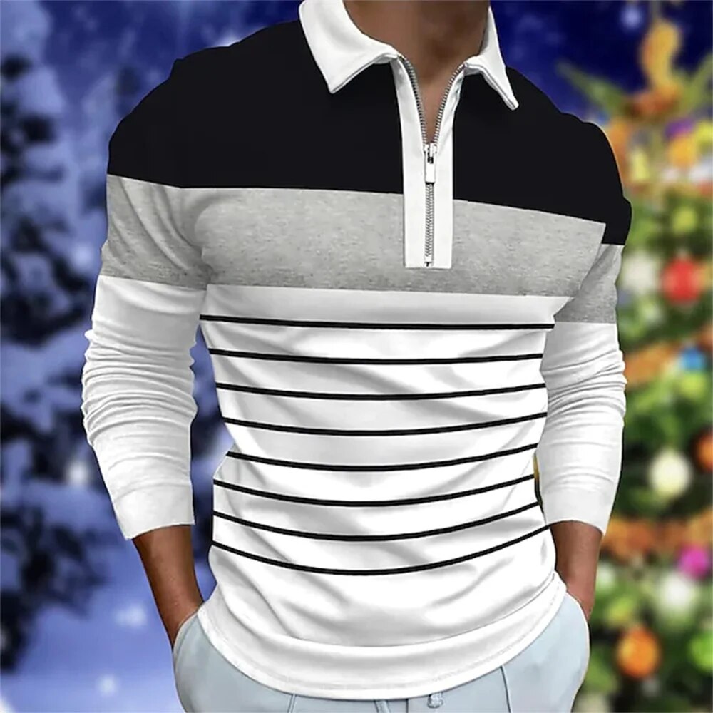 Formfeel Men's Long Sleeve Polo Shirt