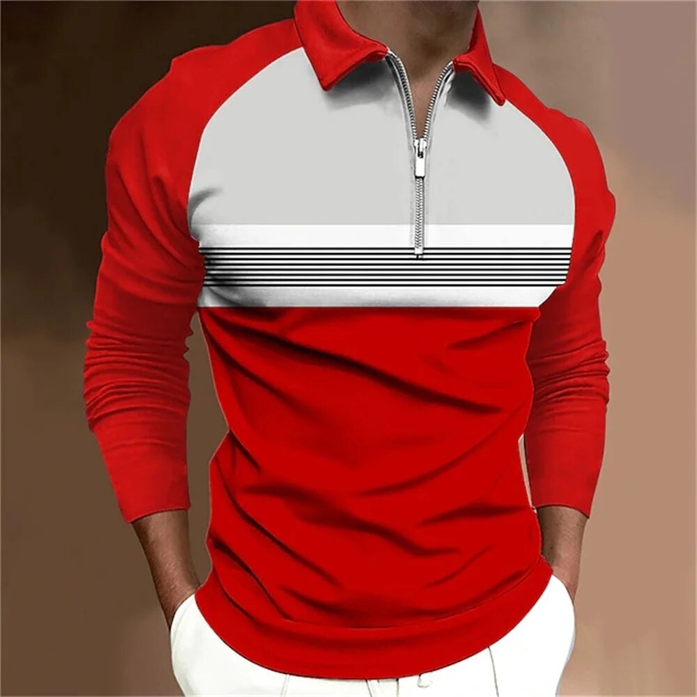 Formfeel Men's Long Sleeve Polo Shirt