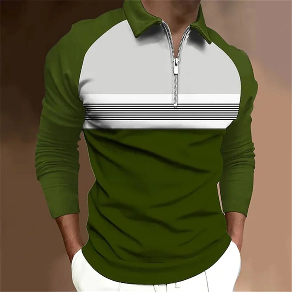 Formfeel Men's Long Sleeve Polo Shirt
