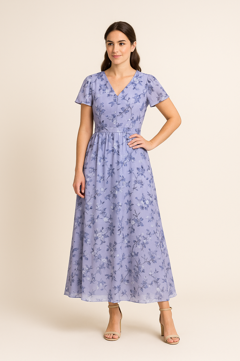 SOHO | Breathable Women's Midi Dress Elegant for Summer