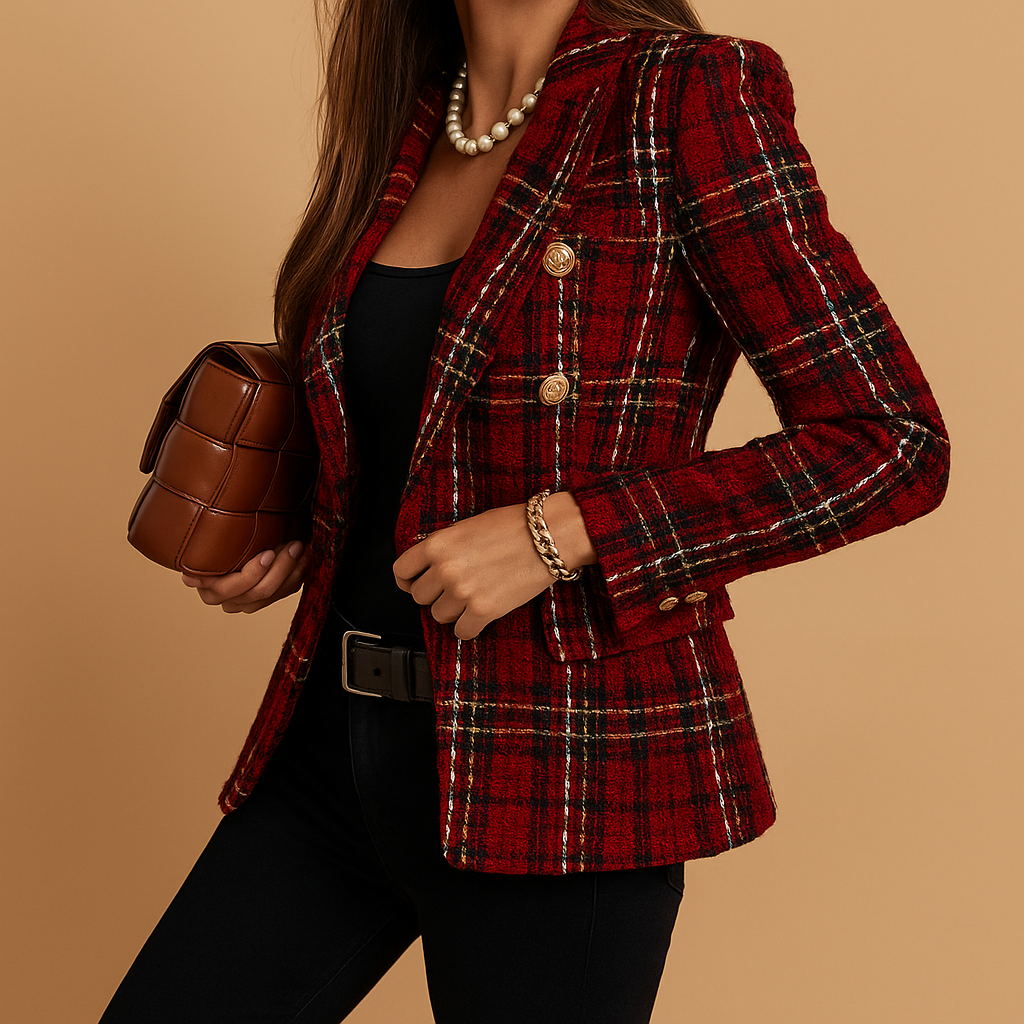 Rive™ | Women's Striped Double-Breasted Blazer