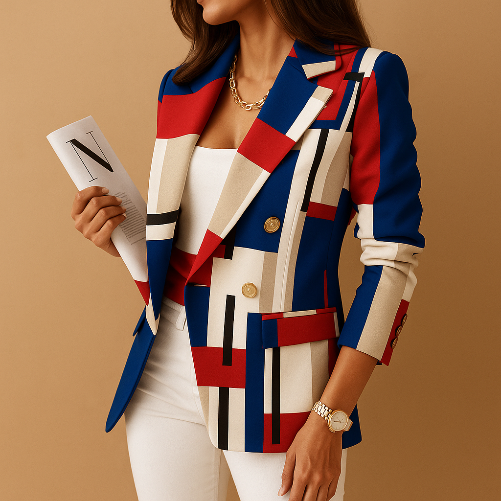 Rive™ | Fitted Blazer with Elegant Details for Women