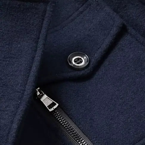 Aristocratic Coat Made of Black Wool