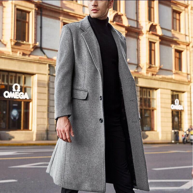 Men's Wool Winter Coat Elegance