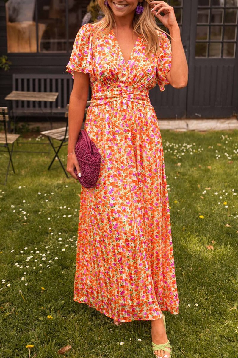 Ruth | Long Dress with V-Neck