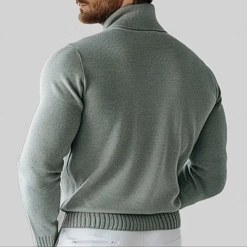 Turtleneck Sweater Made of 100% Merino Wool
