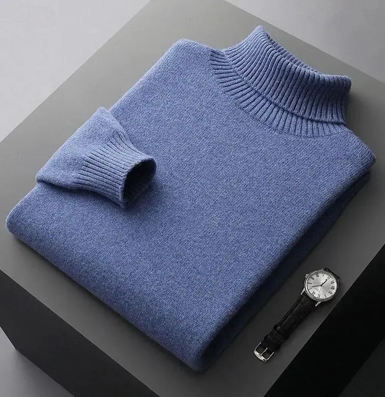 Turtleneck Sweater Made of 100% Merino Wool