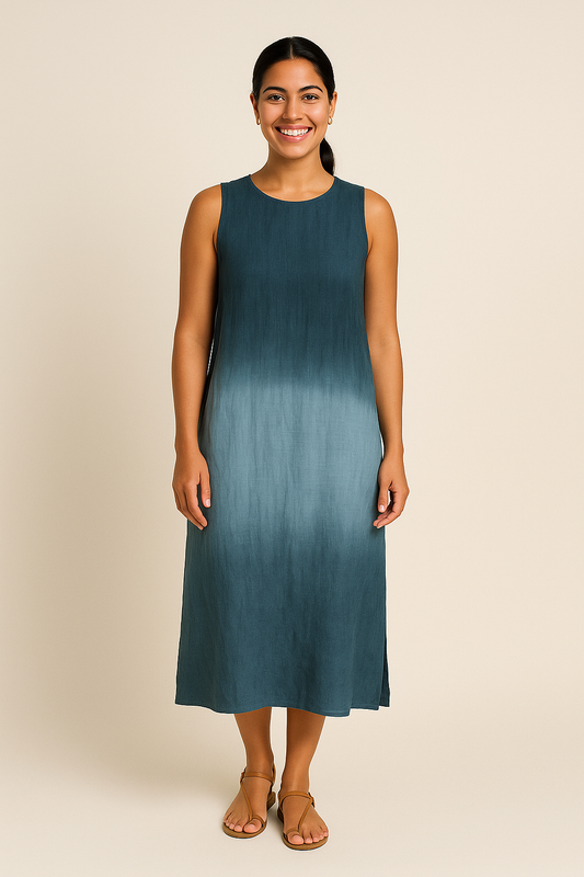 SOHO | Women's Sleeveless Maxi Dress with Round Neckline, Airy & Lightweight