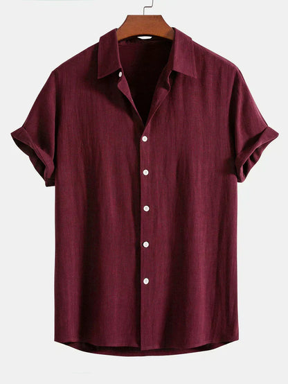 Booker – Linen Blend Shirt with Straight Pants