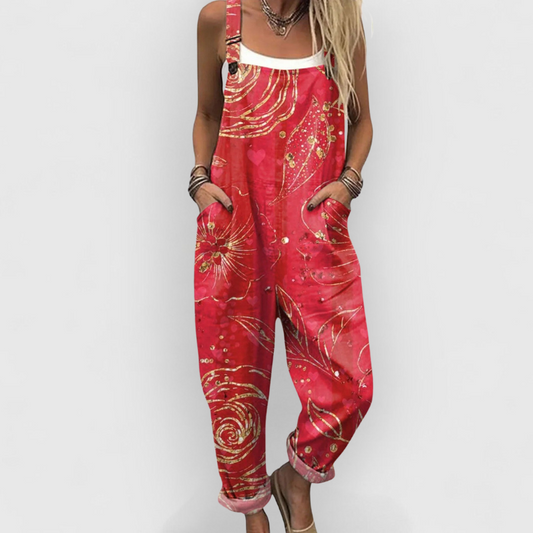 Mireille | Golden Swirling Overalls