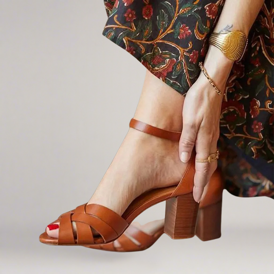Amalfi | Open wedge artisan sandal
