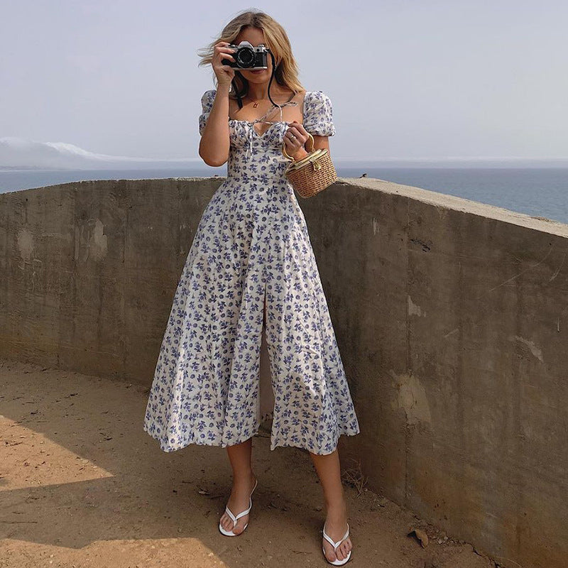 Summer Dress with Floral Print