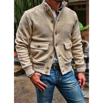Fashionable Jacket with Stand-Up Collar
