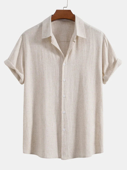Booker – Linen Blend Shirt with Straight Pants