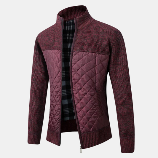 Uffe - Cardigan with Stand-Up Collar