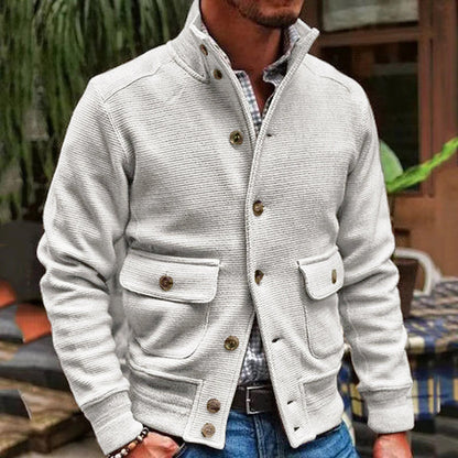 Fashionable Jacket with Stand-Up Collar