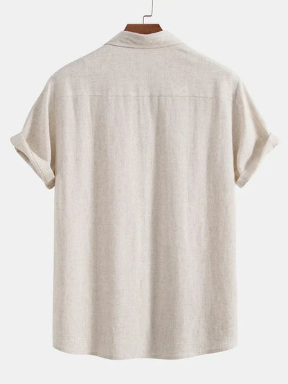 Booker – Linen Blend Shirt with Straight Pants