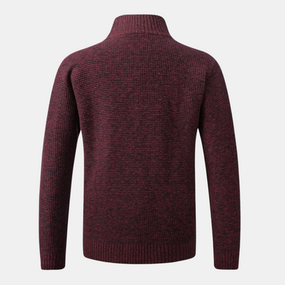 Uffe - Cardigan with Stand-Up Collar