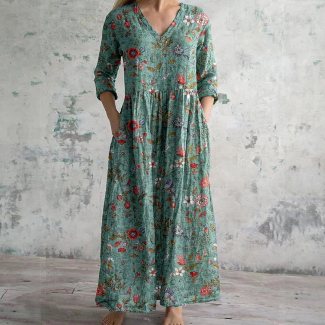 Léna | Floral Long Dress