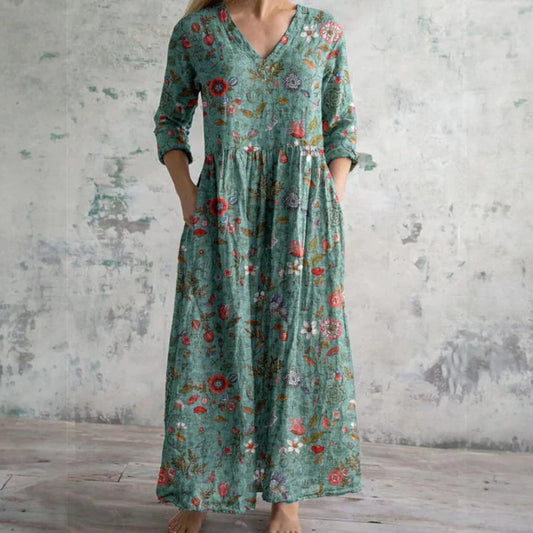 Léna | Floral Long Dress