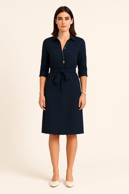 SOHO | Festive Women's Shirt Dress with Button Placket