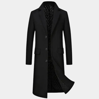 Men's Wool Blend Trench Coat