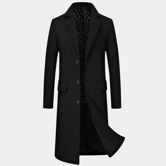 Men's Wool Blend Trench Coat