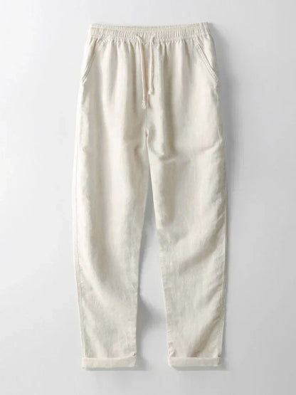 Booker – Linen Blend Shirt with Straight Pants