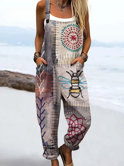 Odette | Bohemian Embroidered Overalls