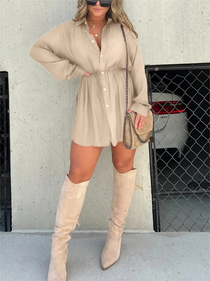 JESSICA - Trendy Satin Jumpsuit Dress