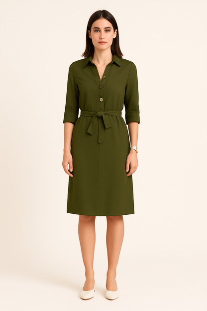 SOHO | Festive Women's Shirt Dress with Button Placket