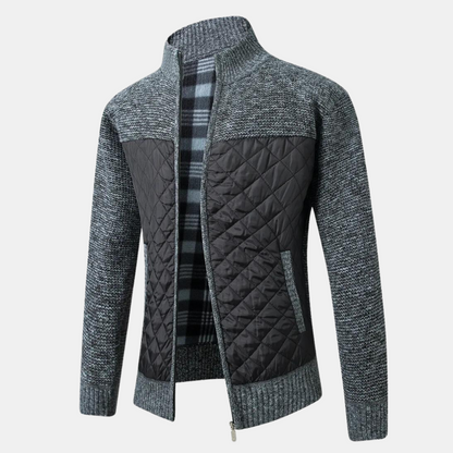 Uffe - Cardigan with Stand-Up Collar
