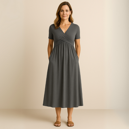 Mira Short-Sleeve Dress