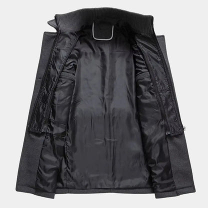 Aristocratic Coat Made of Black Wool