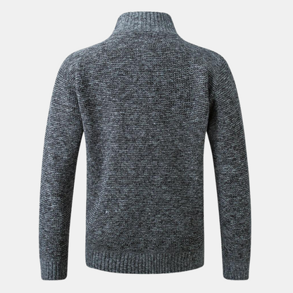 Uffe - Cardigan with Stand-Up Collar