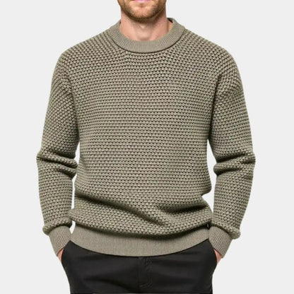 Textured Old Money Pullover
