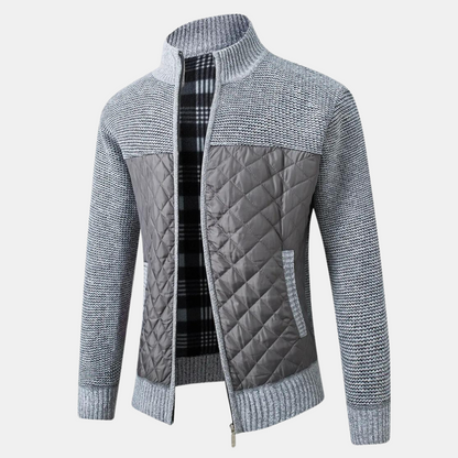 Uffe - Cardigan with Stand-Up Collar