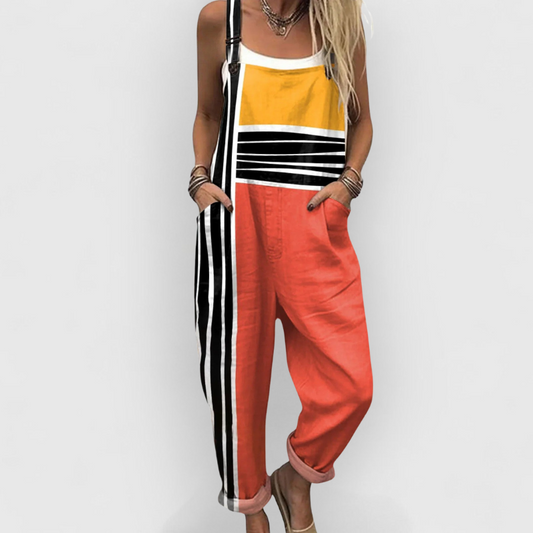 Gaëlle | Contrast Block Overalls