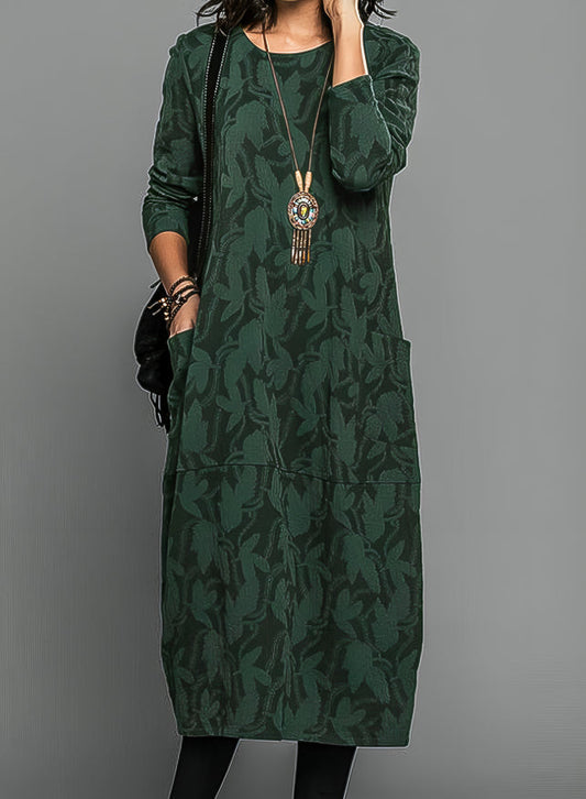 Casual Round Neck Winter Dress
