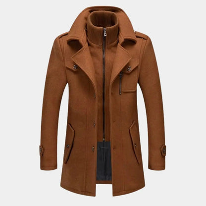 Aristocratic Coat Made of Black Wool
