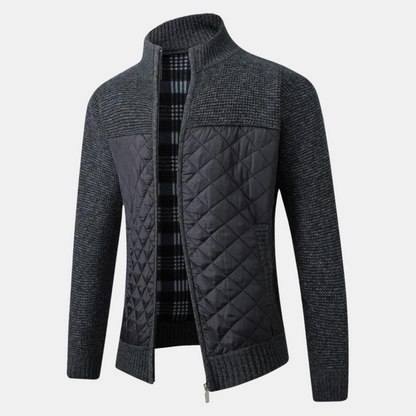 Uffe - Cardigan with Stand-Up Collar