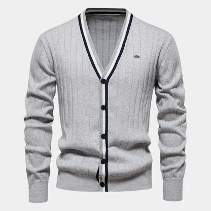 Cotton Button-Up Cardigan Sweater