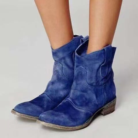 Carlotta Blue | Premium Suede Boots