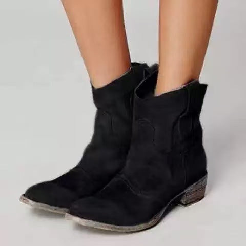 Carlotta Noir | Premium Suede Boots
