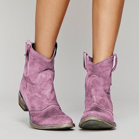 Carlotta Violet | Premium Suede Boots